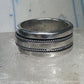 Spinner ring size 7.25 spinner biker band sterling silver women
