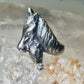 Horse ring foal band southwest size 6.5 cowgirl sterling silver women girls