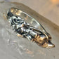 Lady ring women nude band sterling silver size 7.5 women