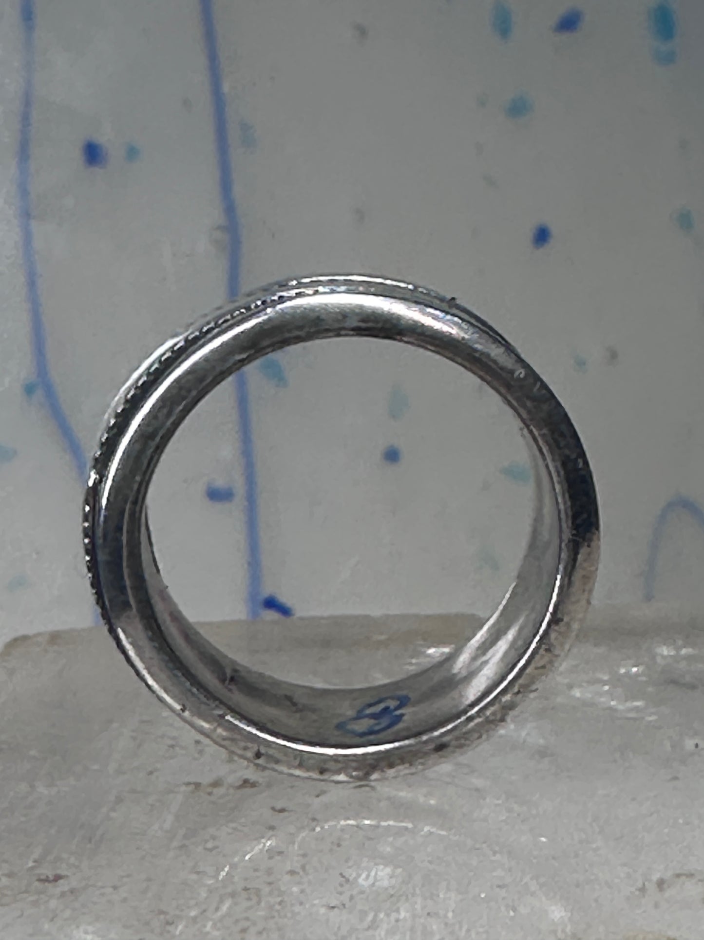 Spinner ring size 7.25 spinner biker band sterling silver women