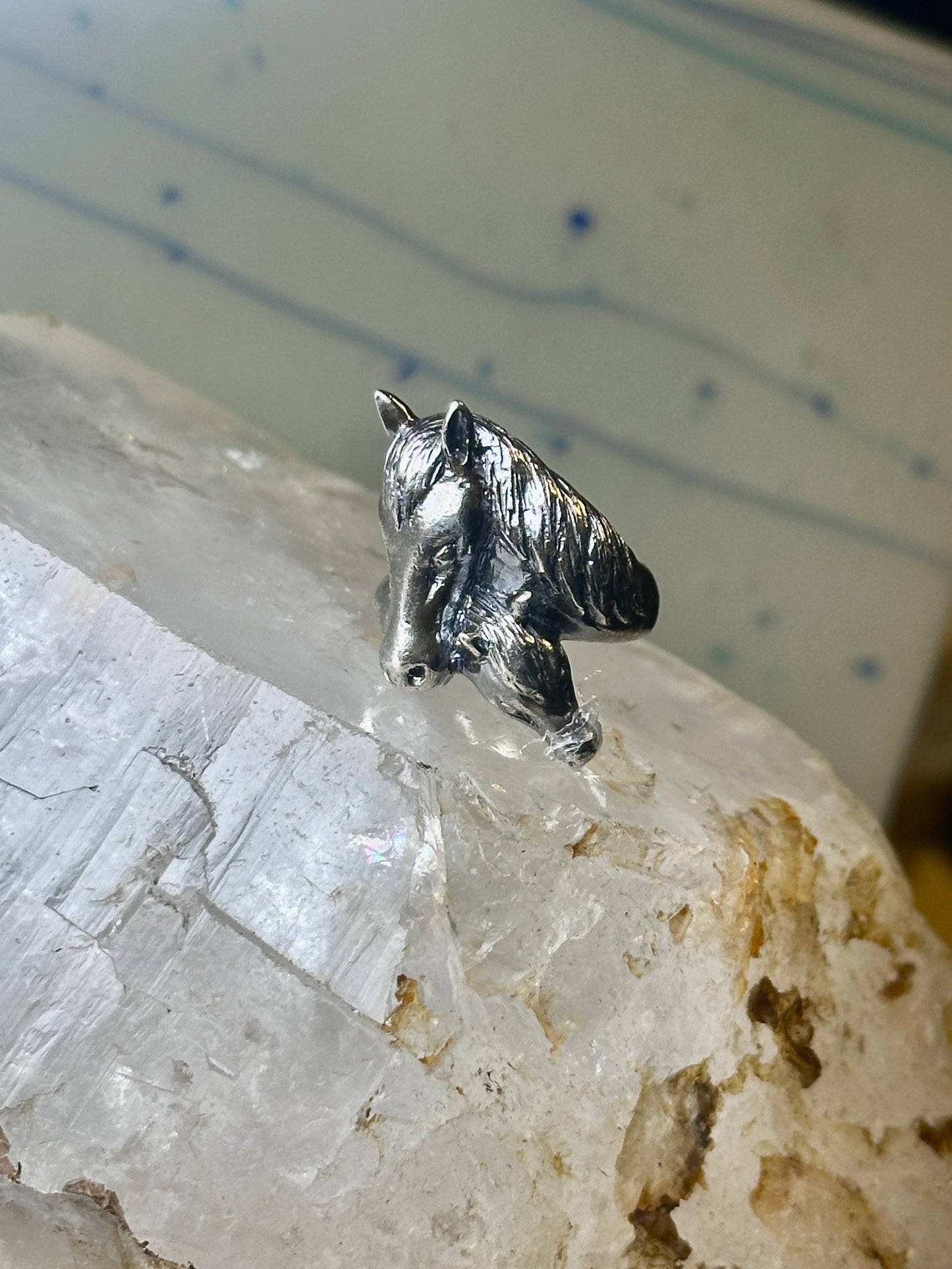 Horse ring foal band southwest size 6.5 cowgirl sterling silver women girls