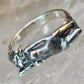 Lady ring women nude band sterling silver size 7.5 women