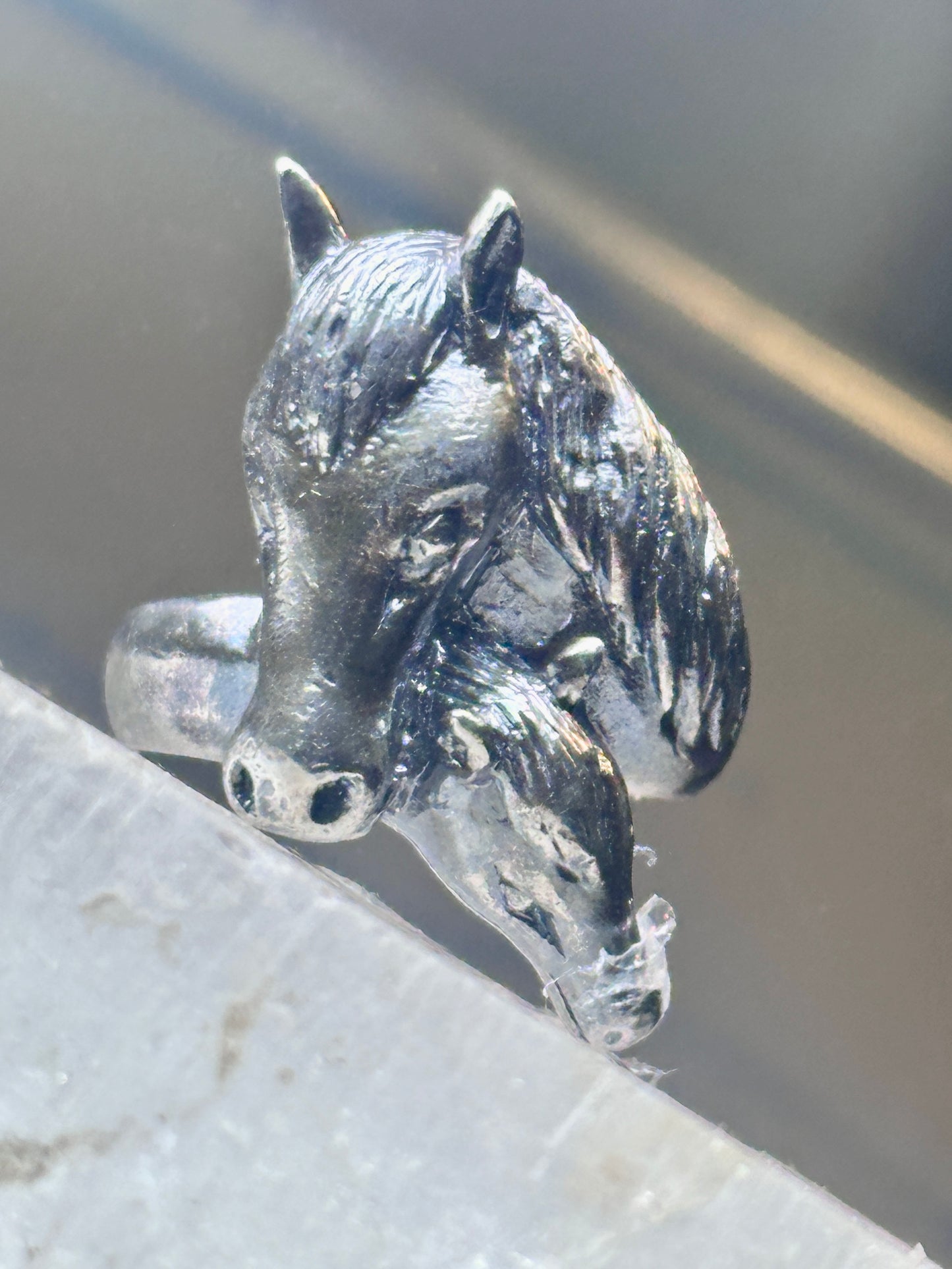 Horse ring foal band southwest size 6.5 cowgirl sterling silver women girls
