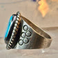 Navajo turquoise ring vintage band sterling silver size 12 women men