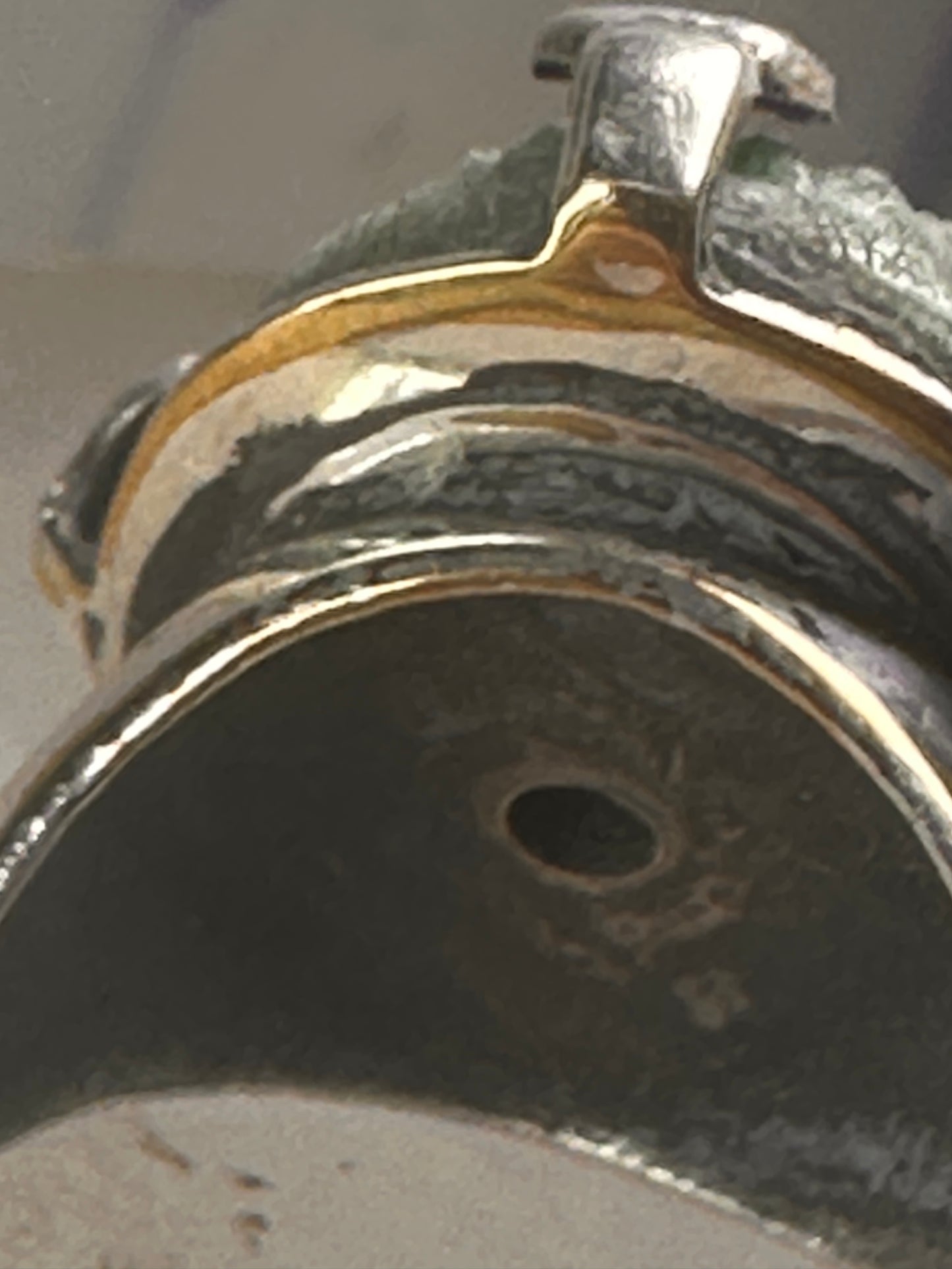 Scarab ring  carved stone adjustable size 8.75 sterling silver women