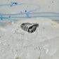 Vintage Sterling Silver Hand Holding Flower Motif Ring Cut Band Size 5.75 925 AS IS