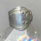 Spoon ring size 8  band  unknown metal