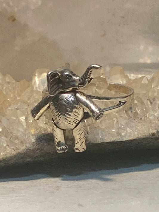 Elephant ring size 8.75 moving band sterling silver women girls