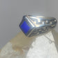 Blue Lapis ring size 8 Pollack southwest  band sterling silver women men