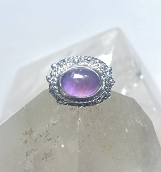 Poison ring Amethyst Mexico sterling silver women girls