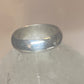 Plain ring wedding band size 5.50 sterling silver  f