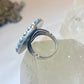 Zuni ring size 4.75 turquoise southwest petite point pinky sterling silver