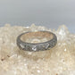 Judith Jack ring size 6.75 stacker band marcasites CZ sterling silver women girls