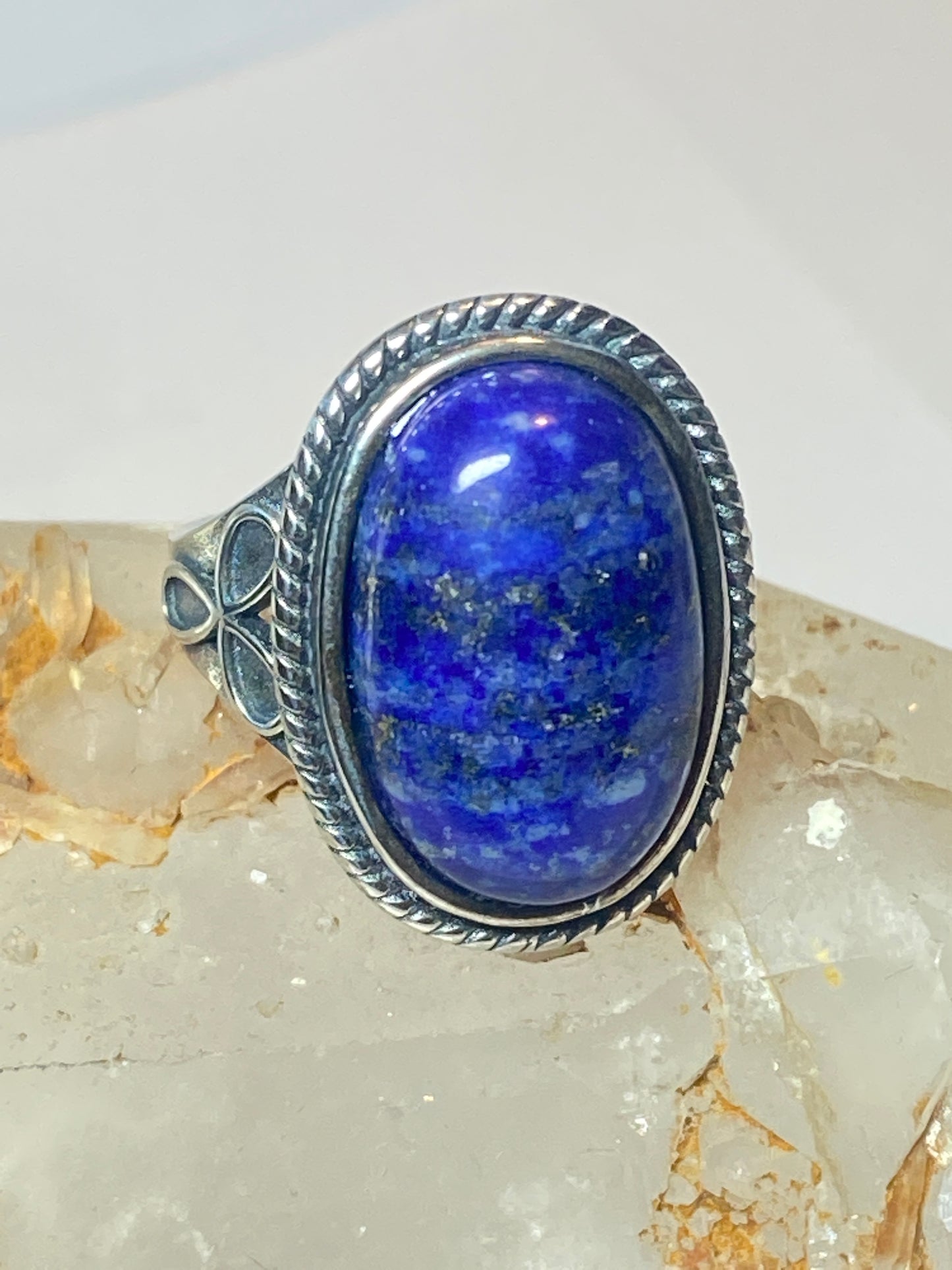 Blue Lapis Lazuli ring size 5.50 southwest  pinky sterling silver women girls