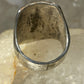 Face ring size 8.75 mask band sterling silver women men