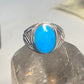 Turquoise ring southwest band sterling silver women girls