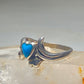 Turquoise Ring Heart pinky southwest sterling silver women girls
