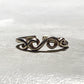 Scroll toe ring floral band sterling silver women girls
