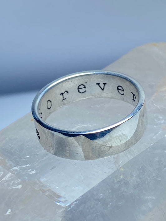 Friends ring forever friendship love band sterling silver women girls