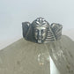 Pharaoh ring Egyptian pyramid papyrus pinky sterling silver women girls