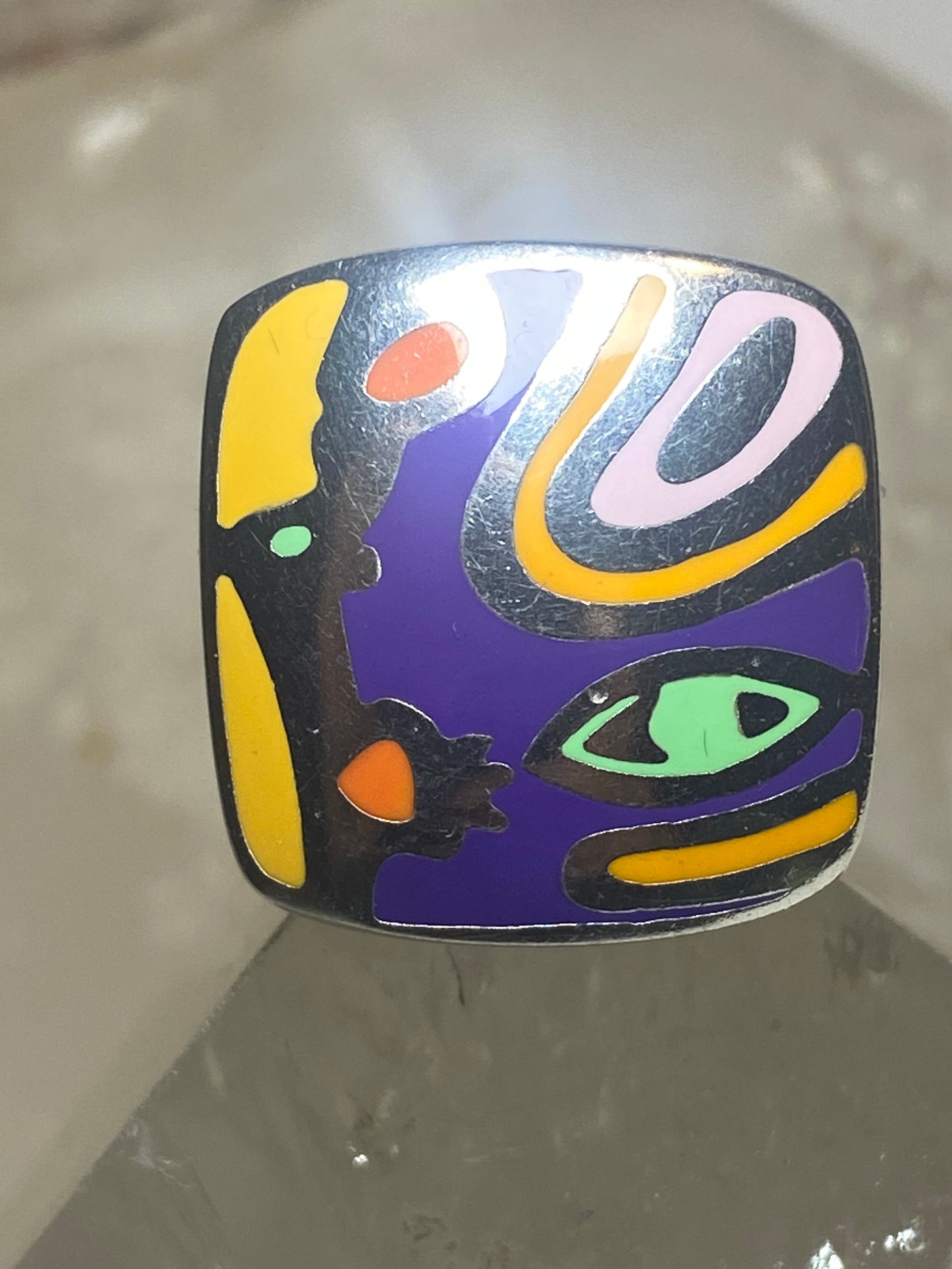 Alessandro Menegatti ring size 4.50 boho Picasso Collection sterling silver