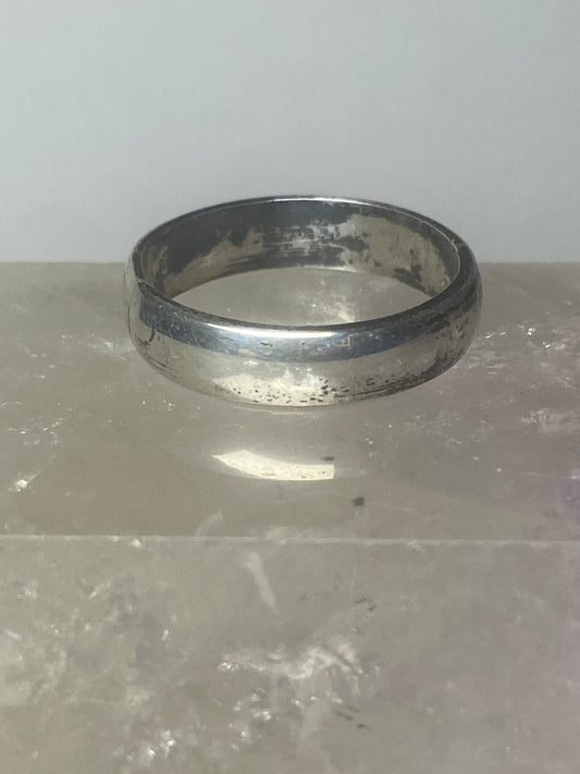 Plain ring wedding band  pinky stacker sterling silver women