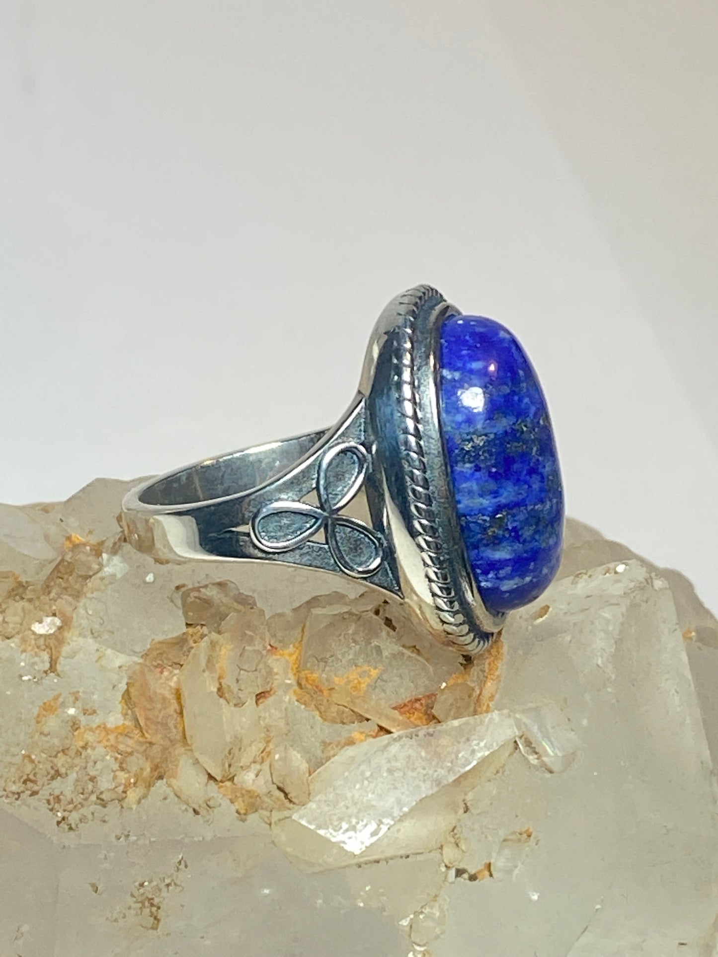 Blue Lapis Lazuli ring size 5.50 southwest  pinky sterling silver women girls