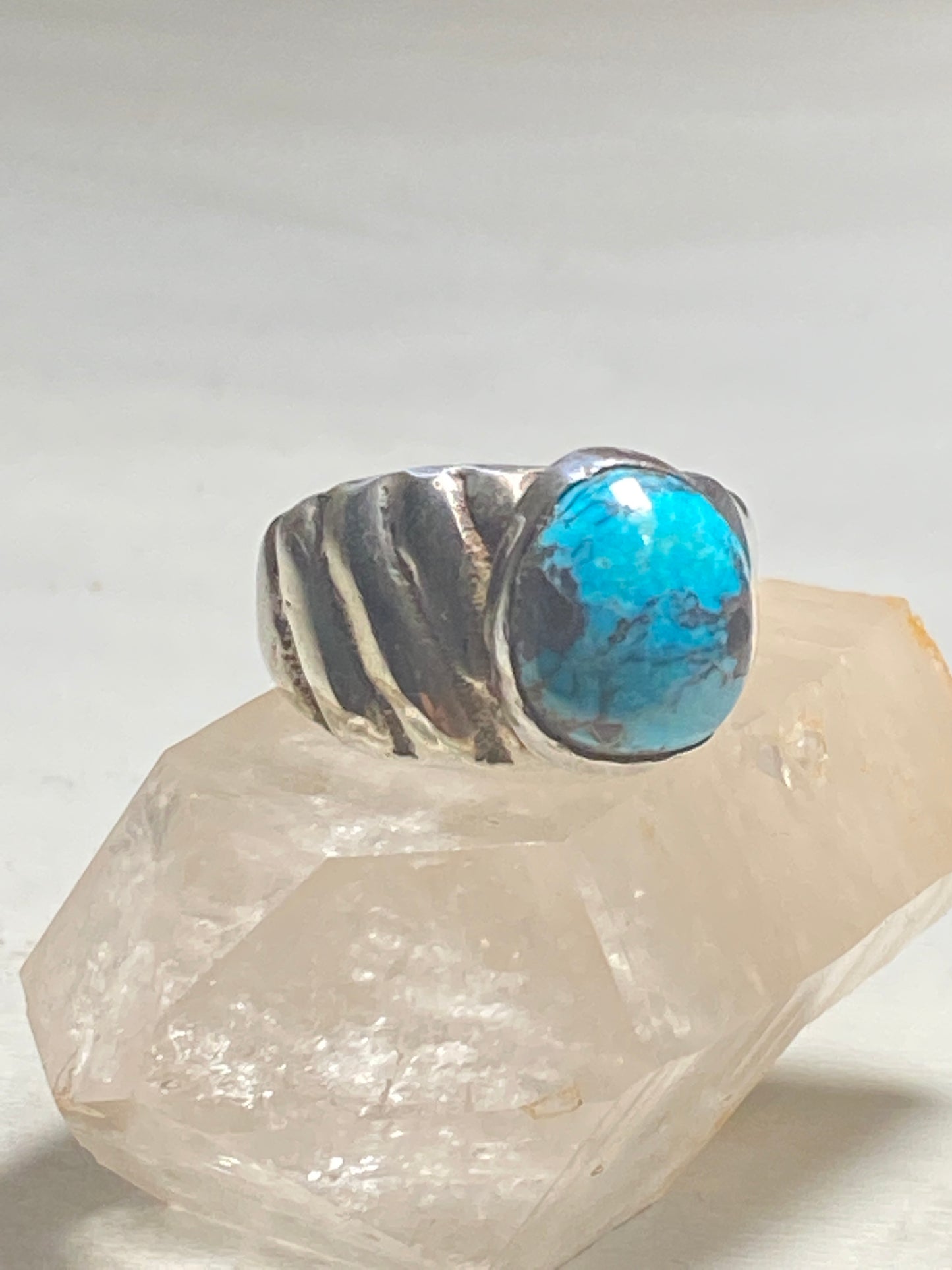 Turquoise ring Navajo southwest sterling silver women men