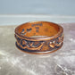 Cupid ring holding flying with heart or valentine southwest copper band women