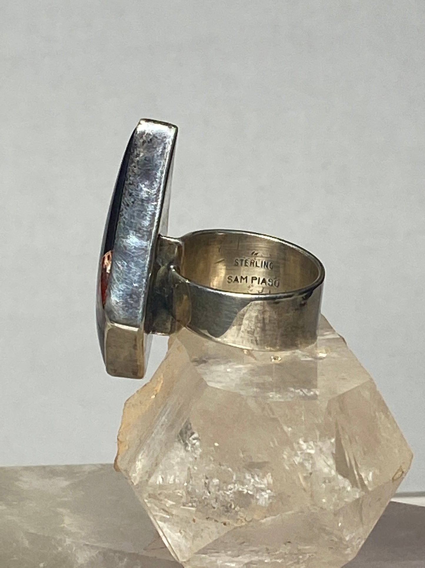 Onyx ring jasper southwest sterling silver women
