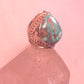 Turquoise ring size 11 cigar band sterling silver women men