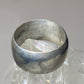 Vintage Plain Wide ring size 6.25 wedding band stacker sterling silver I