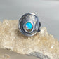 Opal ring size 7.25 floral abstract band sterling silver women girls