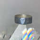 Vintage Plain ring size 5.50 wedding hammered band stacker sterling silver W