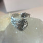Cross spoon ring religious floral Xmas bell  band sterling silver women girls