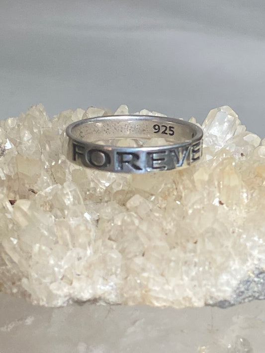 Friends Forever ring size 8.75 Friendship band sterling silver women girls