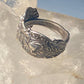 floral spoon ring  size 9.50 flower band sterling silver women girls