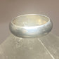 Plain ring wedding band size 5.50 sterling silver  f