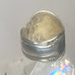 Spoon ring size 8  band  unknown metal