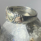 Black Hills Gold ring size 11.75 leaves band sterling silver women men