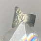 Spoon ring size 8  band  unknown metal