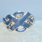 Puzzle ring 4 band wedding sterling silver women men a