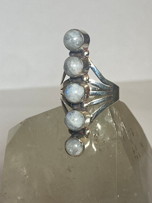 long moonstone ring southwest sterling silver band women girls