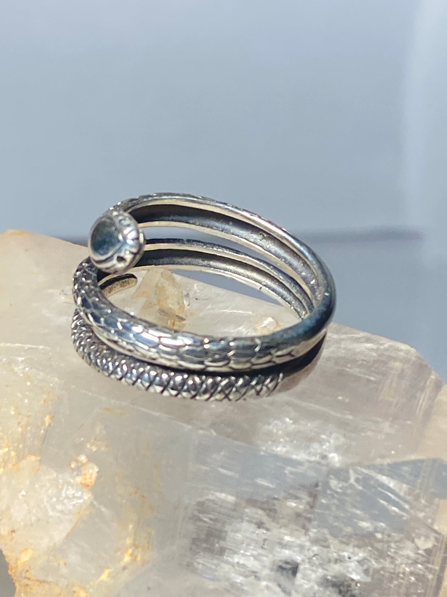 Snake Ring Serpent Band sterling silver women