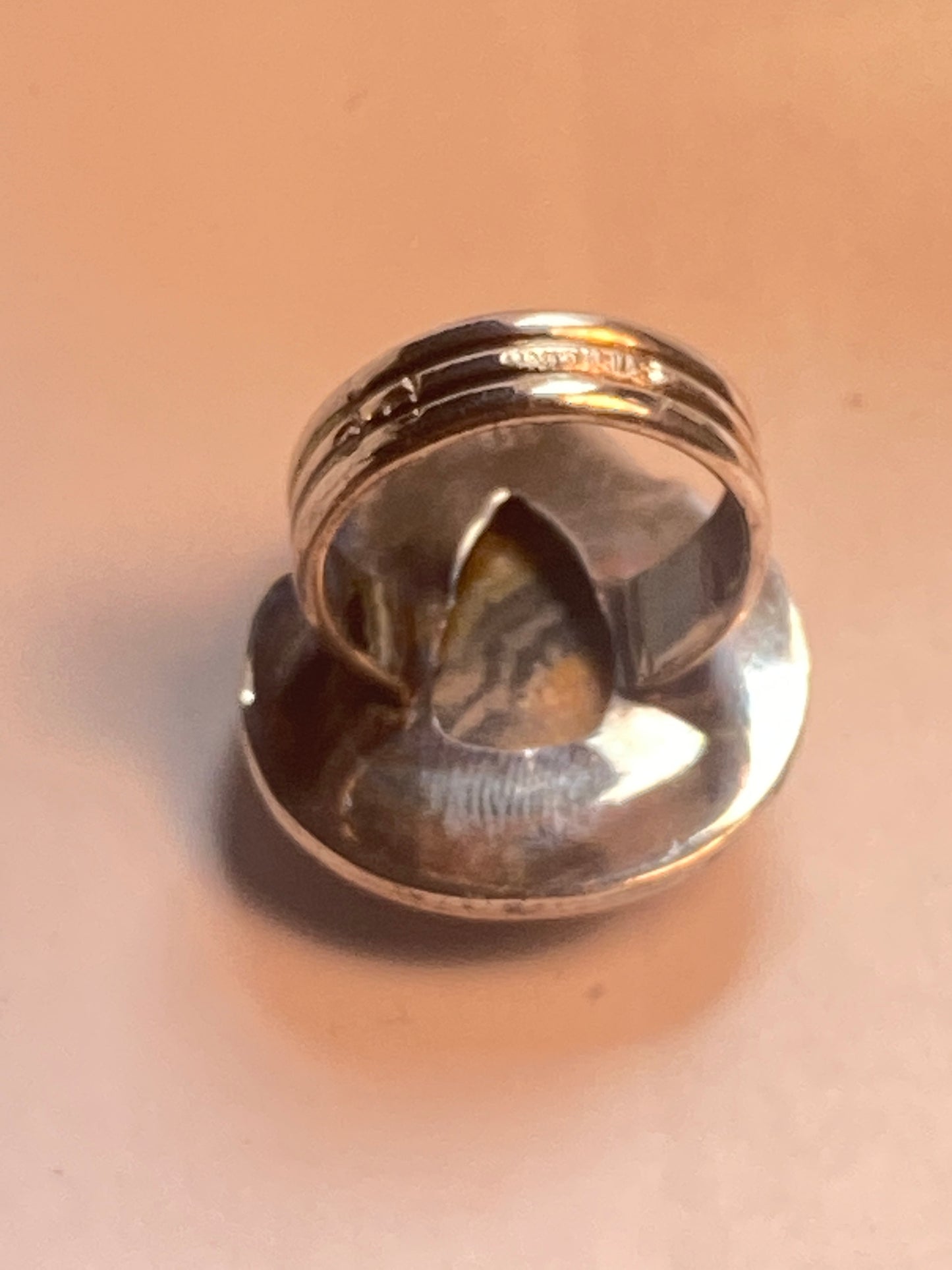 Bumblebee jasper ring size 6.75 southwest sterling silver women girls