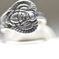 Scarab Spoon Ring Flying Winged Beetle Band Egyptian Sterling Silver Papyrus Size 7