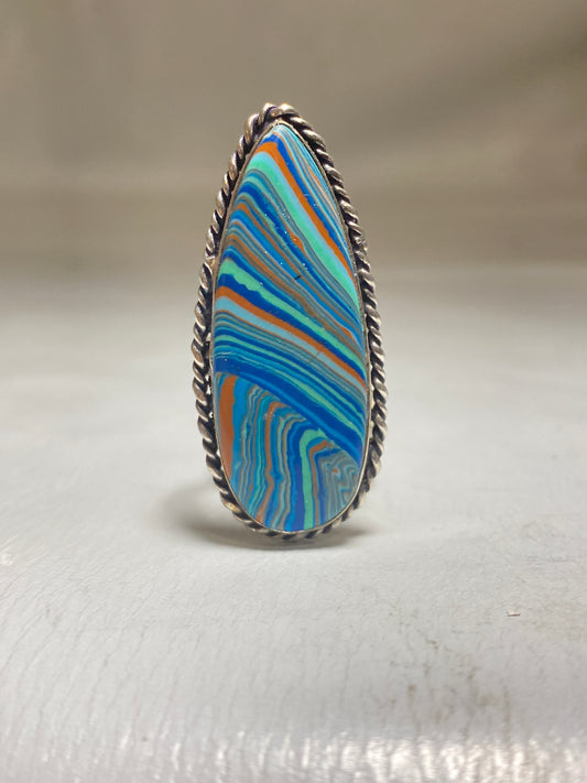 Rainbow Casilica Ring sterling silver women girls