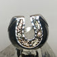 Horseshoe ring size 6.75 Black Hills Gold sterling silver with overlay 12K