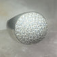Dome cocktail ring sparkly sterling silver women girls