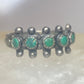 Zuni ring size 6.50 Turquoise band petite point sterling silver pinky